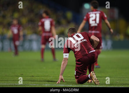 Chiba, Japan. 30 Mär, 2018. Lukas Podolski (vissel) Fußball: 2018 J1 Liga Match zwischen Kashiwa Reysol 2-1 Vissel Kobe bei Hitachi Kashiwa Stadion in Chiba, Japan. Quelle: LBA/Alamy leben Nachrichten Stockfoto