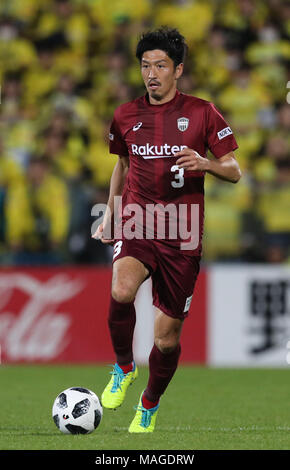 Chiba, Japan. 30 Mär, 2018. Hirofumi Watanabe (vissel) Fußball: 2018 J1 Liga Match zwischen Kashiwa Reysol 2-1 Vissel Kobe bei Hitachi Kashiwa Stadion in Chiba, Japan. Quelle: LBA/Alamy leben Nachrichten Stockfoto