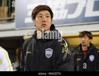 Chiba, Japan. 30 Mär, 2018. Hirotaka Mita (vissel) Fußball: 2018 J1 Liga Match zwischen Kashiwa Reysol 2-1 Vissel Kobe bei Hitachi Kashiwa Stadion in Chiba, Japan. Quelle: LBA/Alamy leben Nachrichten Stockfoto