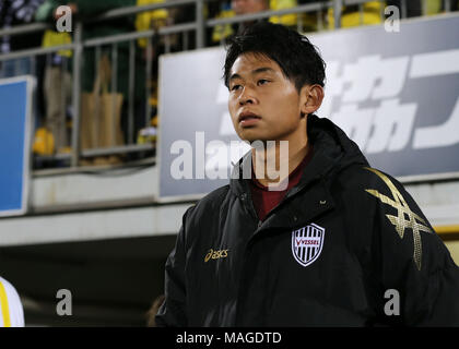 Chiba, Japan. 30 Mär, 2018. Yuta Goke (vissel) Fußball: 2018 J1 Liga Match zwischen Kashiwa Reysol 2-1 Vissel Kobe bei Hitachi Kashiwa Stadion in Chiba, Japan. Quelle: LBA/Alamy leben Nachrichten Stockfoto