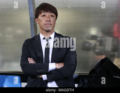 Chiba, Japan. 30 Mär, 2018. Takayuki Yoshida (vissel) Fußball: 2018 J1 Liga Match zwischen Kashiwa Reysol 2-1 Vissel Kobe bei Hitachi Kashiwa Stadion in Chiba, Japan. Quelle: LBA/Alamy leben Nachrichten Stockfoto