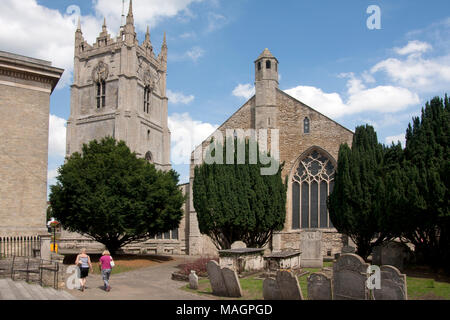 St. Peters Kirche vom Museumsplatz entfernt, Wisbech, Cambridgeshire, England Stockfoto