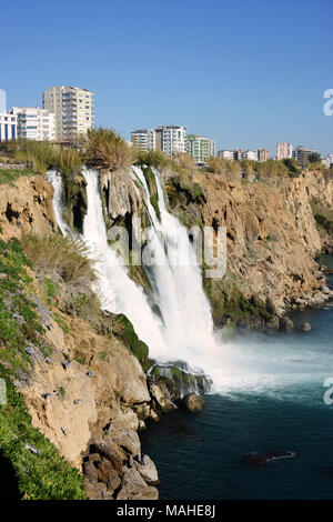 Untere Duden Wasserfall in Antalya, Türkei Stockfoto