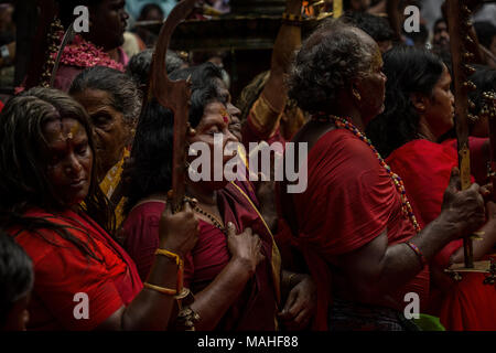 Kodungallur Bhagavathy Tempel Bharani Festival Stockfoto