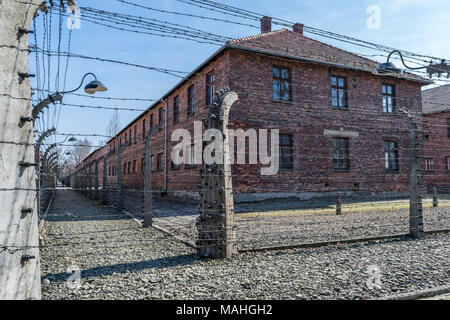 todeslager auschwitz Stockfoto