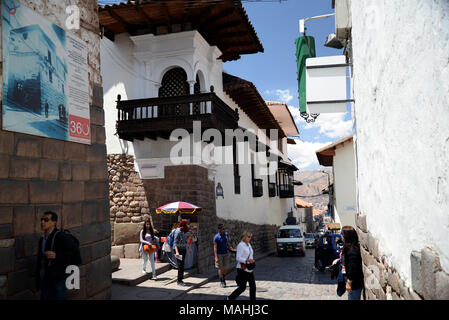 Straßen von Cuzco Stockfoto