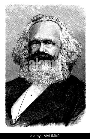 Karl Marx (1818-1883), Stockfoto