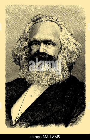 Karl Marx (1818-1883), Stockfoto
