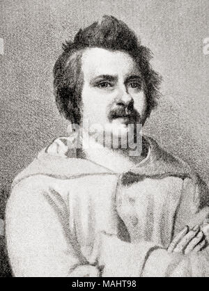Honoré de Balzac, 1799 - 1850. Der französische Romancier und Dramatiker. Von Hutchinson's Geschichte der Nationen, veröffentlicht 1915 Stockfoto