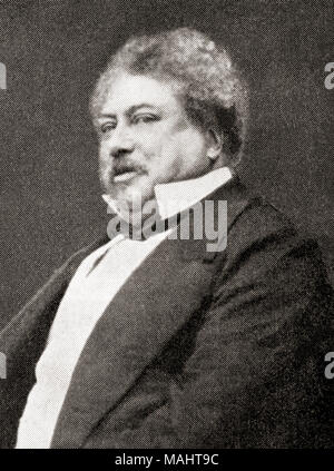 Alexandre Dumas, geboren Dumas Davy de la Pailleterie, 1802 - 1870, aka Alexandre Dumas Père. Der französische Schriftsteller. Von Hutchinson's Geschichte der Nationen, veröffentlicht 1915 Stockfoto