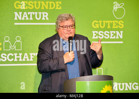 Hans Reinhard Bütikofer ist ein deutscher Politiker und Mitglied des Europäischen Parlaments aus Deutschland. Er ist Mitglied der Partei Bündnis 90/Die Grünen, Teil Stockfoto