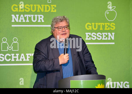 Hans Reinhard Bütikofer ist ein deutscher Politiker und Mitglied des Europäischen Parlaments aus Deutschland. Er ist Mitglied der Partei Bündnis 90/Die Grünen, Teil Stockfoto