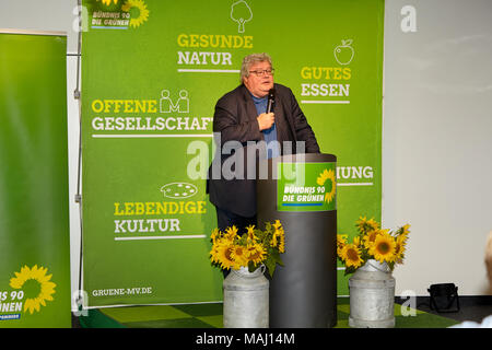 Hans Reinhard Bütikofer ist ein deutscher Politiker und Mitglied des Europäischen Parlaments aus Deutschland. Er ist Mitglied der Partei Bündnis 90/Die Grünen, Teil Stockfoto