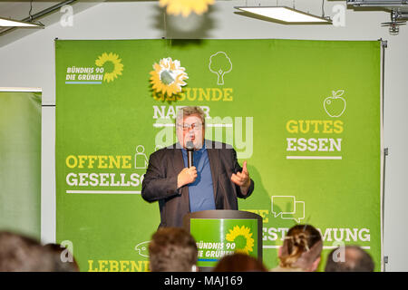 Hans Reinhard Bütikofer ist ein deutscher Politiker und Mitglied des Europäischen Parlaments aus Deutschland. Er ist Mitglied der Partei Bündnis 90/Die Grünen, Teil Stockfoto