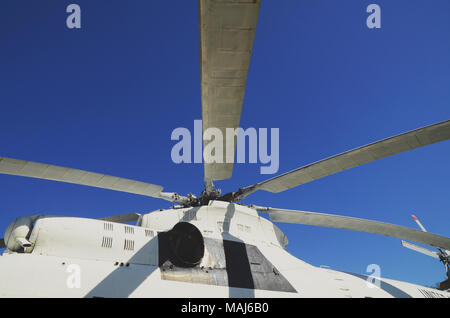 Kabine und Propellerflugzeuge closeup Stockfoto