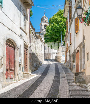 Malerische Anblick in Caramanico Terme, Gemeinde in der Provinz Pescara in den Abruzzen in Italien. Stockfoto