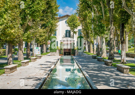 Malerische Anblick in Caramanico Terme, Gemeinde in der Provinz Pescara in den Abruzzen in Italien. Stockfoto