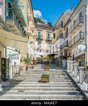 Malerische Anblick in Caramanico Terme, Gemeinde in der Provinz Pescara in den Abruzzen in Italien. Stockfoto