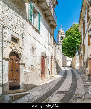 Malerische Anblick in Caramanico Terme, Gemeinde in der Provinz Pescara in den Abruzzen in Italien. Stockfoto