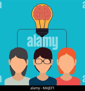 Große Idee, Kreativität und Intelligenz theme Design, Vektor, Abbildung Stock Vektor