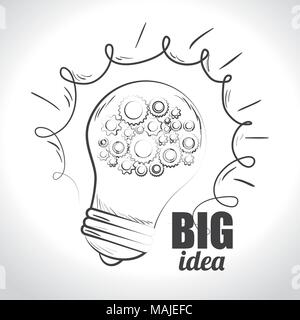 Große Idee, Kreativität und Intelligenz theme Design, Vektor, Abbildung Stock Vektor