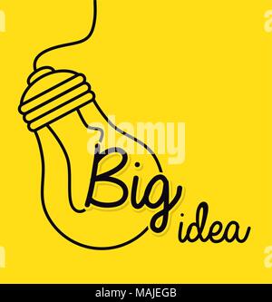 Große Idee, Kreativität und Intelligenz theme Design, Vektor, Abbildung Stock Vektor
