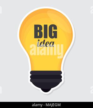 Große Idee, Kreativität und Intelligenz theme Design, Vektor, Abbildung Stock Vektor