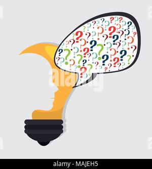 Große Idee, Kreativität und Intelligenz theme Design, Vektor, Abbildung Stock Vektor