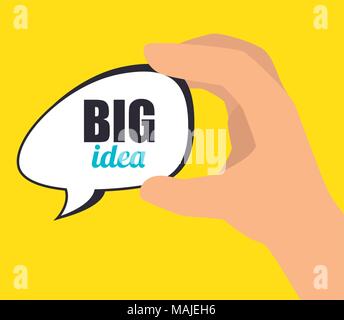Große Idee, Kreativität und Intelligenz theme Design, Vektor, Abbildung Stock Vektor