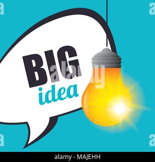Große Idee, Kreativität und Intelligenz theme Design, Vektor, Abbildung Stock Vektor
