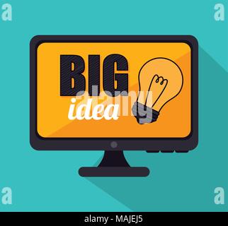 Große Idee, Kreativität und Intelligenz theme Design, Vektor, Abbildung Stock Vektor