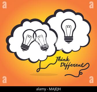 Große Idee, Kreativität und Intelligenz theme Design, Vektor, Abbildung Stock Vektor