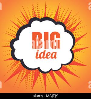 Große Idee, Kreativität und Intelligenz theme Design, Vektor, Abbildung Stock Vektor