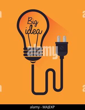 Große Idee, Kreativität und Intelligenz theme Design, Vektor, Abbildung Stock Vektor