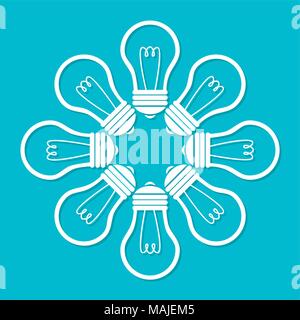 Große Idee, Kreativität und Intelligenz theme Design, Vektor, Abbildung Stock Vektor