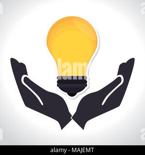 Große Idee, Kreativität und Intelligenz theme Design, Vektor, Abbildung Stock Vektor