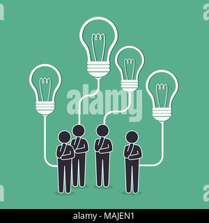 Große Idee, Kreativität und Intelligenz theme Design, Vektor, Abbildung Stock Vektor