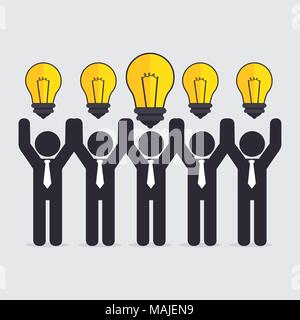 Große Idee, Kreativität und Intelligenz theme Design, Vektor, Abbildung Stock Vektor