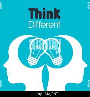 Große Idee, Kreativität und Intelligenz theme Design, Vektor, Abbildung Stock Vektor