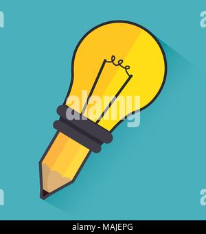 Große Idee, Kreativität und Intelligenz theme Design, Vektor, Abbildung Stock Vektor