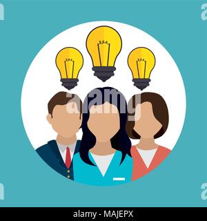 Große Idee, Kreativität und Intelligenz theme Design, Vektor, Abbildung Stock Vektor