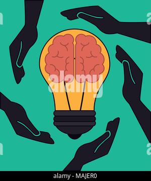 Große Idee, Kreativität und Intelligenz theme Design, Vektor, Abbildung Stock Vektor