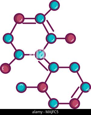 Molekulare Struktur isoliert Symbol Vektor illustration Design Stock Vektor
