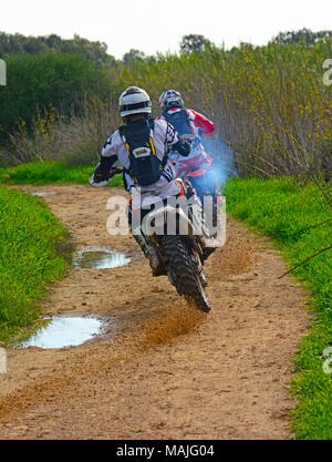 Off road Biker Stockfoto