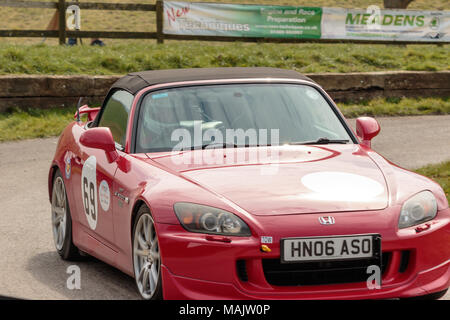 Gurston Down Hill Climb Testday 2018 Stockfoto