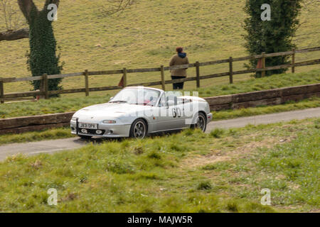 Gurston Down Hill Climb Testday 2018 Stockfoto