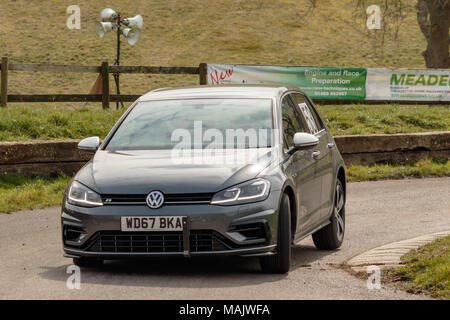 Gurston Down Hill Climb Testday 2018 Stockfoto