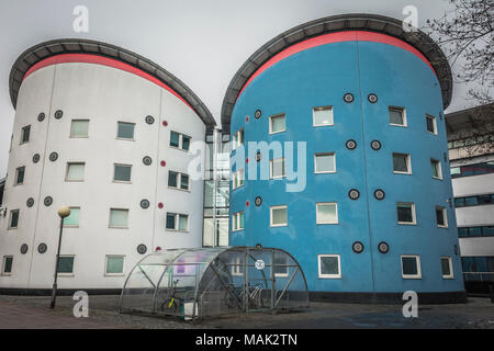 Der Universität von East London Docklands im Londoner Stadtteil Newham, London, UK Stockfoto