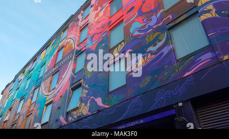 Berühmte Blooms Hotel im Viertel Temple Bar in Dublin - Dublin/Irland - 20. MÄRZ 2018 Stockfoto