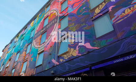 Berühmte Blooms Hotel im Viertel Temple Bar in Dublin - Dublin/Irland - 20. MÄRZ 2018 Stockfoto